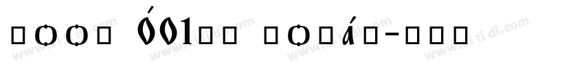Roos W01SC Roman字体转换